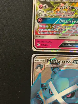POKEMON - GX (4) CARD LOT - MIMIKYU / NIHILEGO / METAGROSS / KARTANA - Image 3