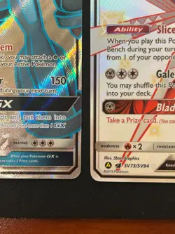 POKEMON - GX (4) CARD LOT - MIMIKYU / NIHILEGO / METAGROSS / KARTANA - Image 5