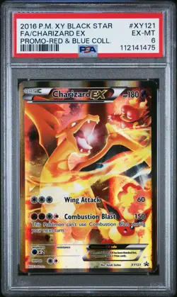 2016 POKEMON XY BLACK STAR PROMO CHARIZARD EX #XY121 HOLO PSA 6 EX #112141475 - Image 1
