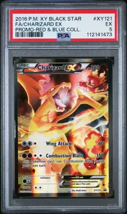 2016 POKEMON XY BLACK STAR PROMO CHARIZARD EX #XY121 HOLO PSA 5 EX #112141473 - Image 1