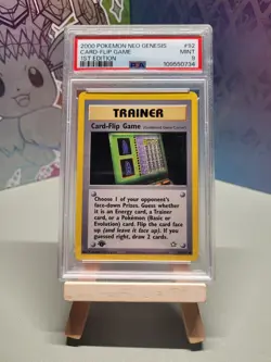 Pokemon PSA 9 MINT Card-Flip Game 92/111 Neo Genesis 1st Edition Uncommon - Image 1