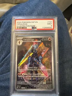 2024 POKEMON SSP EN-SURGING SPARKS ILLUSTRATION RARE #197 CERULEDGE PSA 9 - Image 1