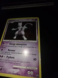 Pokemon Mewtwo Lv.51 Majestic Dawn Holo 9/100. LP-/MP+. Full Front Holo Bleed - Image 3