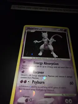 Pokemon Mewtwo Lv.51 Majestic Dawn Holo 9/100. LP-/MP+. Full Front Holo Bleed - Image 4
