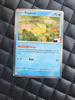 039/217 Psyduck Prize Pack Series 9 Pokemon TCG League Play Stamped Cosmos Holo - Image 1