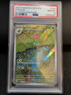 2023 POKEMON MEW EN-151 ILLUSTRATION RARE #167 IVYSAUR PSA 10 - Image 1
