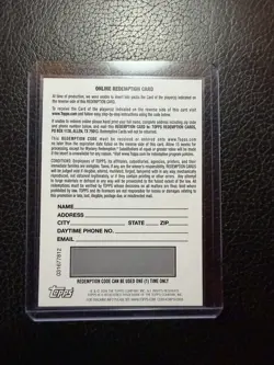 2026 Topps Series 2 First Pitch Autograph Base Jerry Seinfeld FP-10 Redemption - Image 2