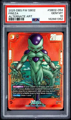 PSA 10 Frieza SB02-054 Alternate Art SB02 Manga 02 Dragon Ball Fusion World - Image 1