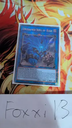 Yu-Gi-Oh! Unchained Soul of Rage Quarter Century Secret Rare Card RA02-EN041 - Image 1