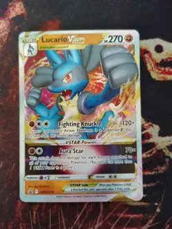 Lucario V Star Promo SWSH214 Pokemon Card Ultra Rare 2022 - Image 1