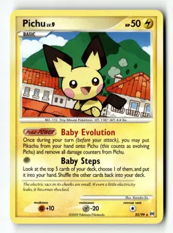 Pokemon Card Pichu Normal LP Arceus 25/99 - Image 1
