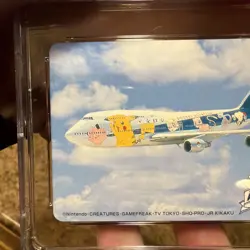 CGC 9 Rare Alt Art 1998 Phone Card Ana Airlines Pikachu Pichu & Johto - Image 3