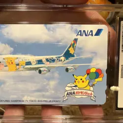 CGC 9 Rare Alt Art 1998 Phone Card Ana Airlines Pikachu Pichu & Johto - Image 4