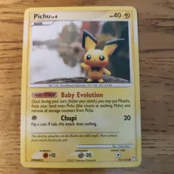 Pichu 93/123 - Pokemon Card TCG Mysterious Treasures Non Holo LP - Image 1