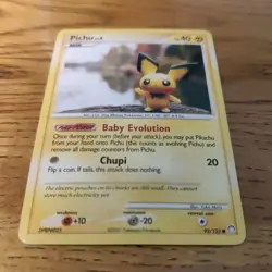 Pichu 93/123 - Pokemon Card TCG Mysterious Treasures Non Holo LP - Image 3
