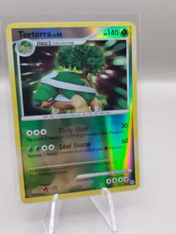Torterra 17/130 Reverse Holo Diamond & Pearl Base Pokemon Card LP - Image 1