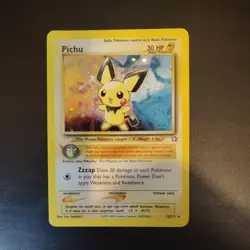 Shiny Pichu 12/111 Holo Pokemon Card Neo Genesis TCG NM - Image 1