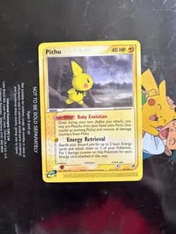 Pichu 20/100 Sandstorm Regular 2003 Pokemon Card Mint Condition for Collectors - Image 1