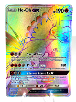 Ho-Oh GX SM80 - Black Star Promo - Rainbow Rare - Pokemon - NM - Image 1