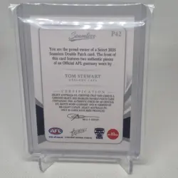 AFL SELECT SEAMLESS CARD SOLO DOUBLE PATCH TOM STEWART GEELONG CATS 53/95 - Image 2