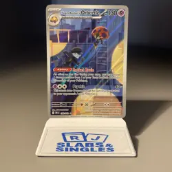Pokemon TCG Team Rockets Orbeetle Card 198/182 Destined Rivals Illustration Rare - Image 1