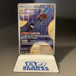 Pokemon TCG Team Rockets Orbeetle Card 198/182 Destined Rivals Illustration Rare - Image 1