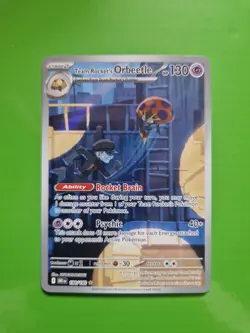 Pokemon TCG Team Rockets Orbeetle Card 198/182 Destined Rivals - Image 1