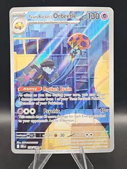 Pokemon TCG Team Rockets Orbeetle Destined Rivals 198/182 Illustration Rare - Image 1