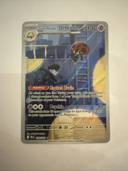 Pokemon TCG Destined Rivals Team Rockets Orbeetle Card 198/182 NM - Image 1