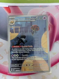 Pokemon TCG Destined Rivals Team Rockets Orbeetle Card 198/182 NM - Image 2