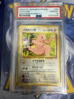Pokemon Lickitung #108 Card Southern Islands Japanese Promo, PSA 10 Gem Mint - Image 1