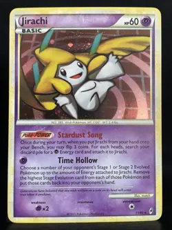Pokemon TCG Jirachi Holo Rare Card Call of Legends 11/95 Swirl MP - Image 1