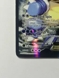 Pokemon TCG Card - Blastoise EX XY122 Black Star Promo Full Art XY Holo Rare - Image 4