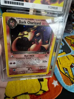 Team Rocket Dark Charizard 4/82 Holo Pokemon Card - Ace Grade 6 slab - Image 3