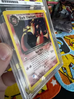 Team Rocket Dark Charizard 4/82 Holo Pokemon Card - Ace Grade 6 slab - Image 4