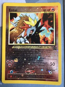 Pokemon Entei 34 Wizards Black Star Promo Reverse Holo WOTC Vintage Card - Image 1