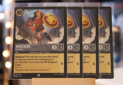 Disney Lorcana Play Set - Hercules True Hero - 181/204 NM+ NON-Foil x4 Cards - Image 1