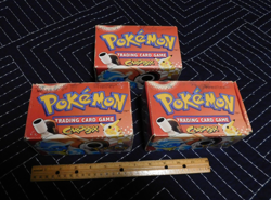 Pokemon Card Boxes (Includes All 3 Boxes) Vintage 1999 Wizards Of The Coast - Image 1