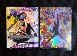MTG Marvel's Spider-Man Bundle 2 Card Lot Borderless Foil - Image 1
