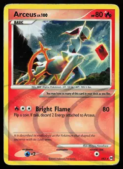 Arceus AR3 Holo Rare Arceus Pokemon Card - Image 1