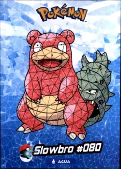 Pokemon Crystal Card Collection Set #080 Slowbro Cracked Ice Holo - Image 1