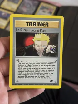 LT Surges Secret Plan - 107/132 - Gym Challenge - Non-Holo Rare - Pokemon Card - Image 1