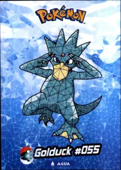Pokemon Crystal Card Collection Set #055 Golduck Cracked Ice Holo Foil - Image 1
