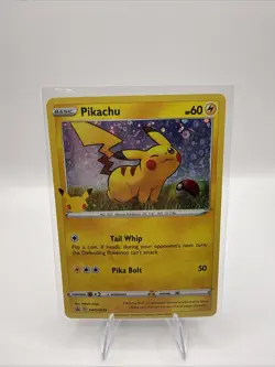 Pikachu SWSH039 25th Anniversary Holo Promo Pokemon Card - Image 1