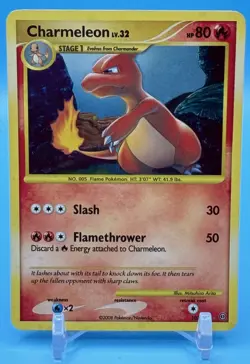 Pokemon Charmeleon 102/100 Secret Rare Holo Card Stormfront 2008 - Image 1