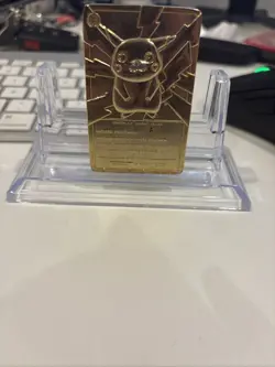 Pikachu 1999 Pokemon 23K Gold-Plated Burger King Nintendo Promo Trading Card - Image 2