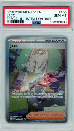 2023 Pokemon SVI EN Jacq Special Illustration Rare PSA 10 - Image 1