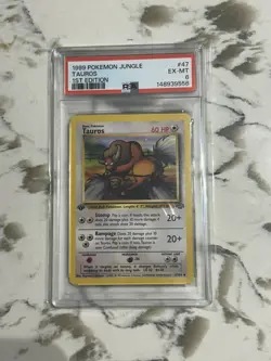 Pokemon TCG - Tauros - 47/64 - Jungle - HP 1st Edition Uncommon (1999) - Image 1