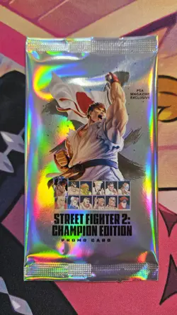Street Fighter 2 Champion Edition Promo Card PSA Magazine Exclusive Pack SEALED - Image 1
