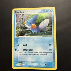 Pokemon Mudkip (Holo Promo) LP 018 50 HP Basic 2004 TCG Card - Image 1